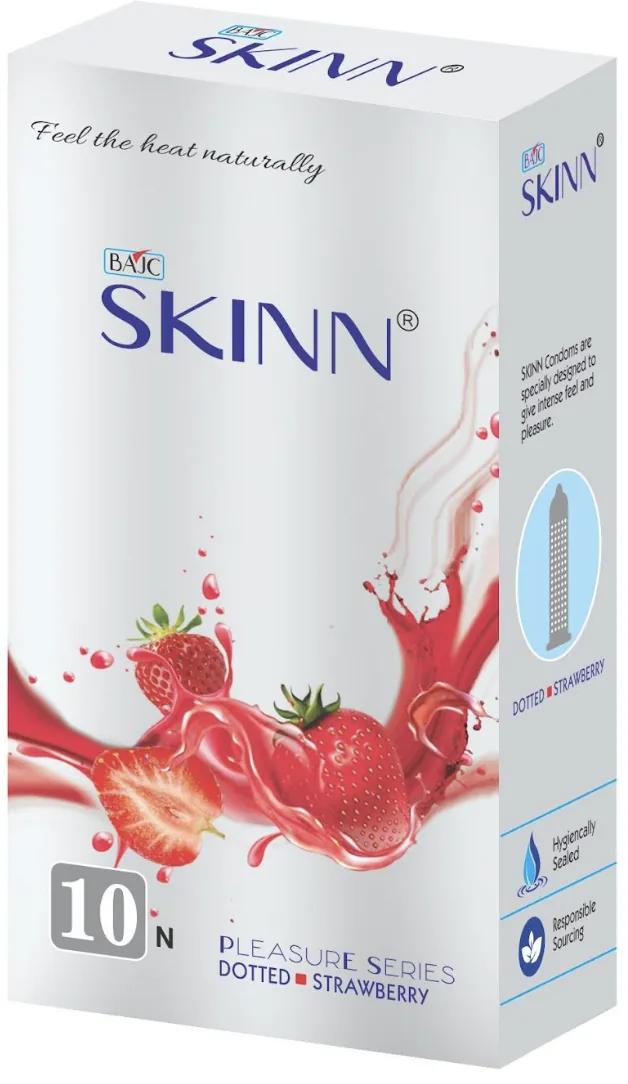 SKINN — Strawberry condom retail pack